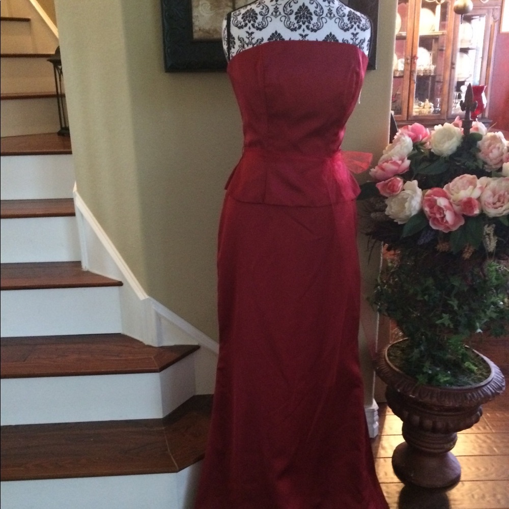 Burgundy 2 piece formal